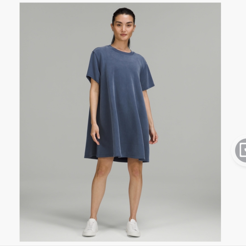 Lululemon All Yours T-Shirt Dress Softstreme Mineral Blue